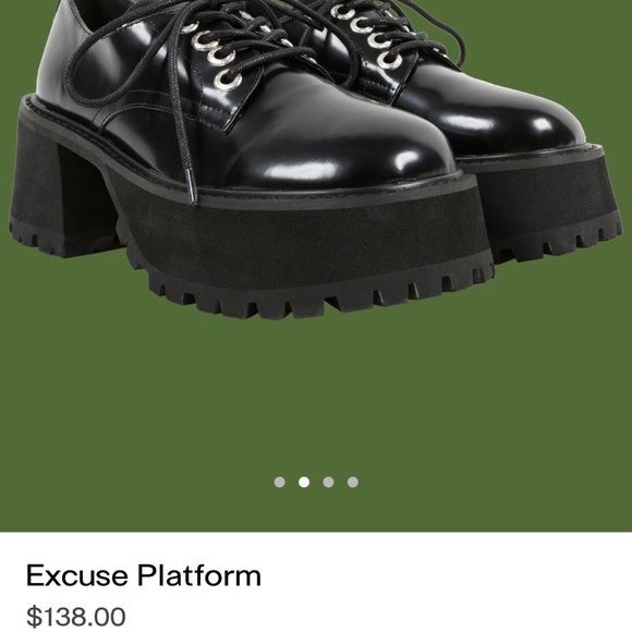 ❌SOLD❌UNIF Excuse Platform Loafers - Picture 4 of 13